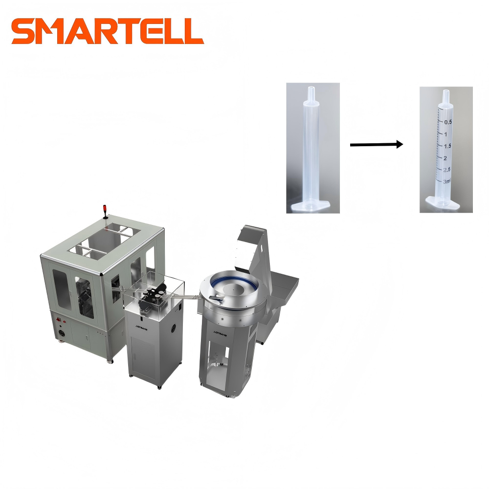 آلة طباعة خط مقياس الحقنة الطبية آلة طباعة وسادة برميل الحقنة