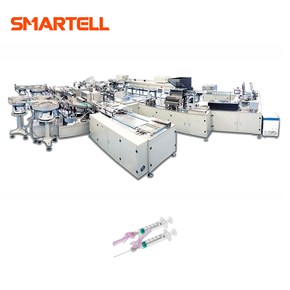 آلة تجميع إبرة الأمان عالية السرعة مجمعة بمواصفات 18-27G