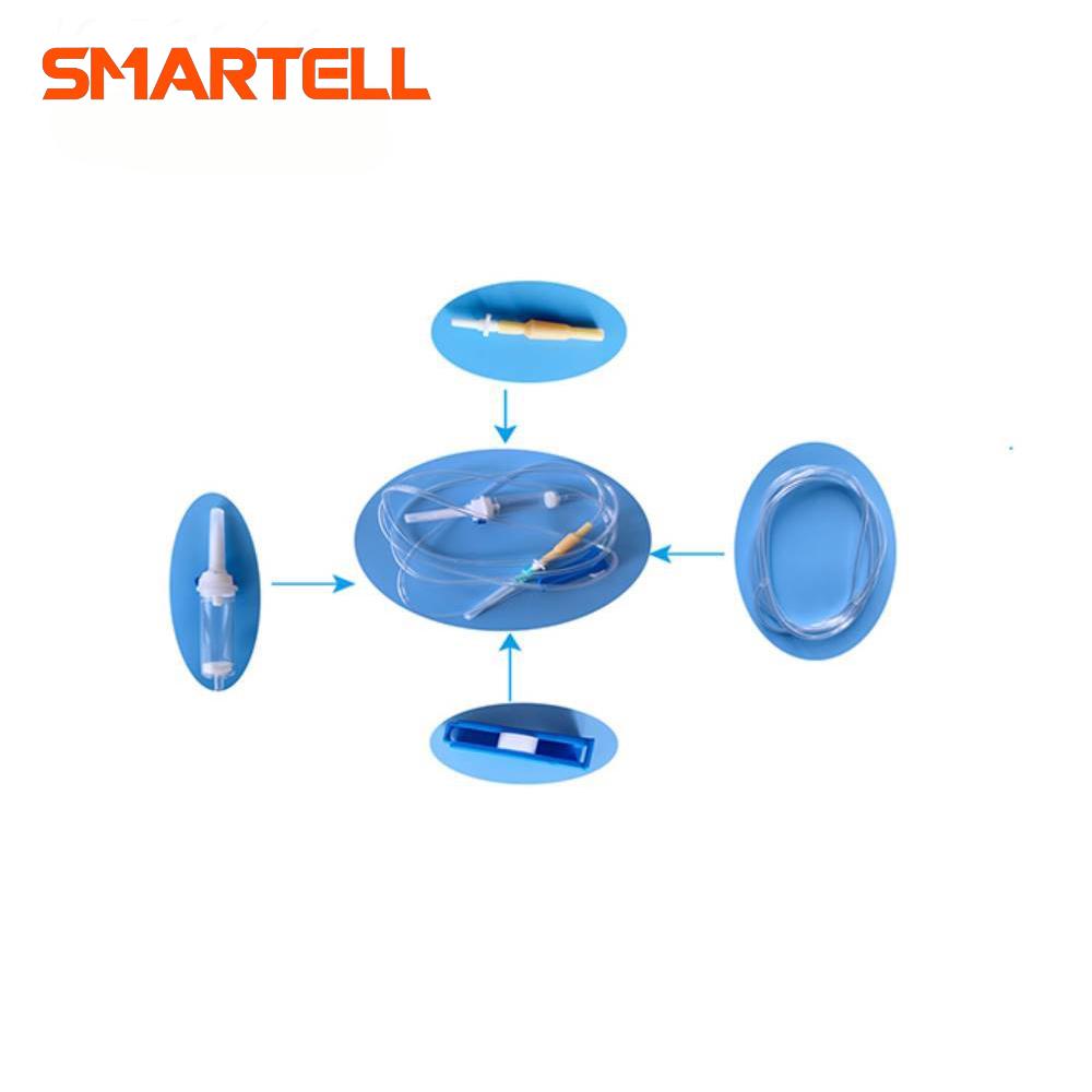 مجموعة التسريب الأوتوماتيكية آلة تجميع غرفة التنقيط المكونة من ستة أجزاء