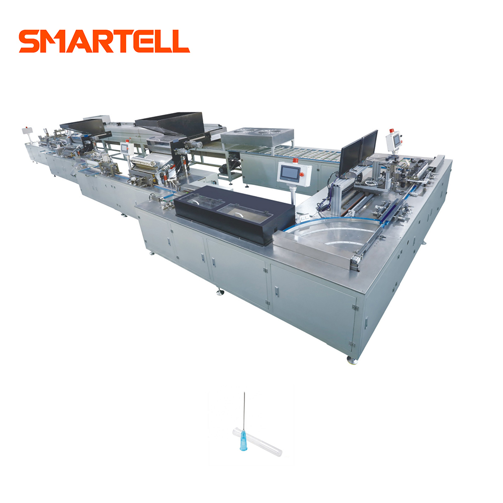 SMT-3104 آلة التجميع غطاء إبرة عادي / أنبوب فولاذي ملون / محور تم تجميع ثلاثة أجزاء