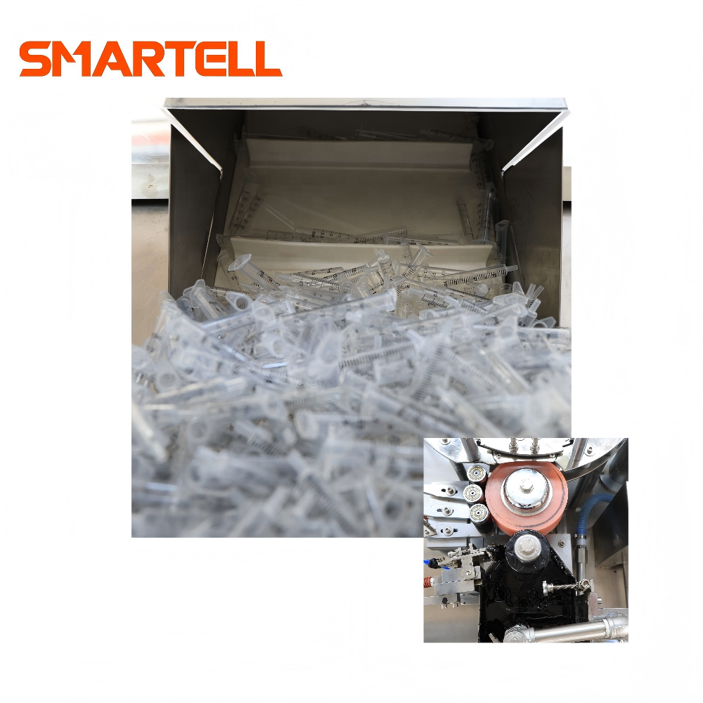 آلة طباعة الوسادة الأوتوماتيكية SMARTELL للطباعة على نطاق برميل الحقنة واستخدام خط الإنتاج