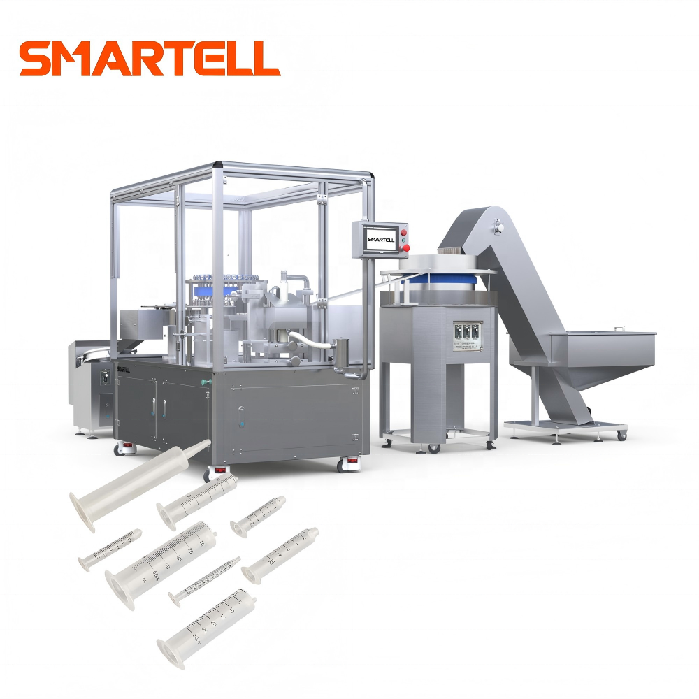 آلة طباعة وسادة برميل الحقنة ذات الجودة العالية من SMARTELL لخط الإنتاج الطبي